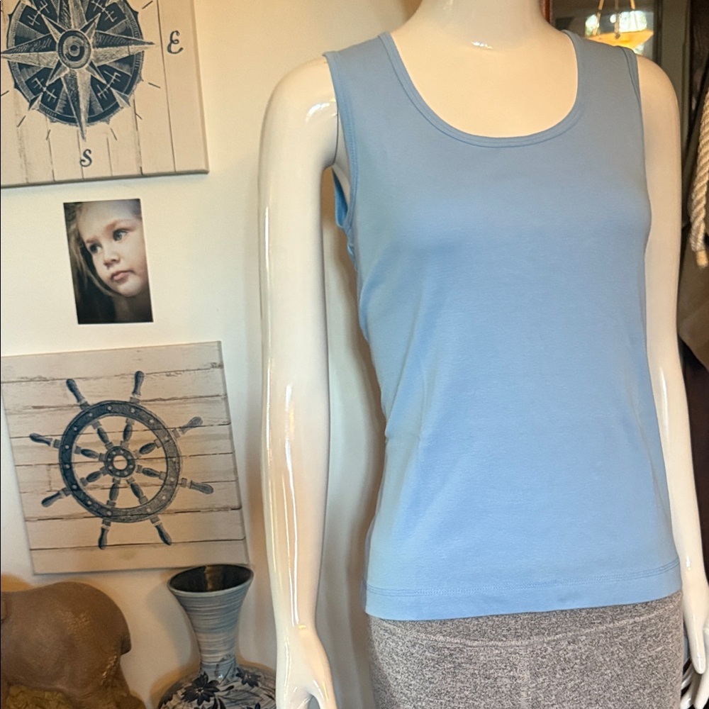 NWT northern reflections size small cotton Women's Blue Tank Top